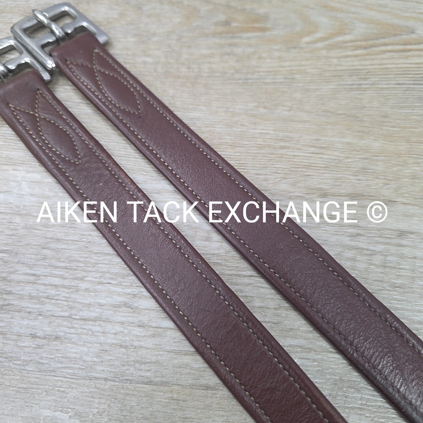 ExionPro Stirrup Leathers, Brown, 54"