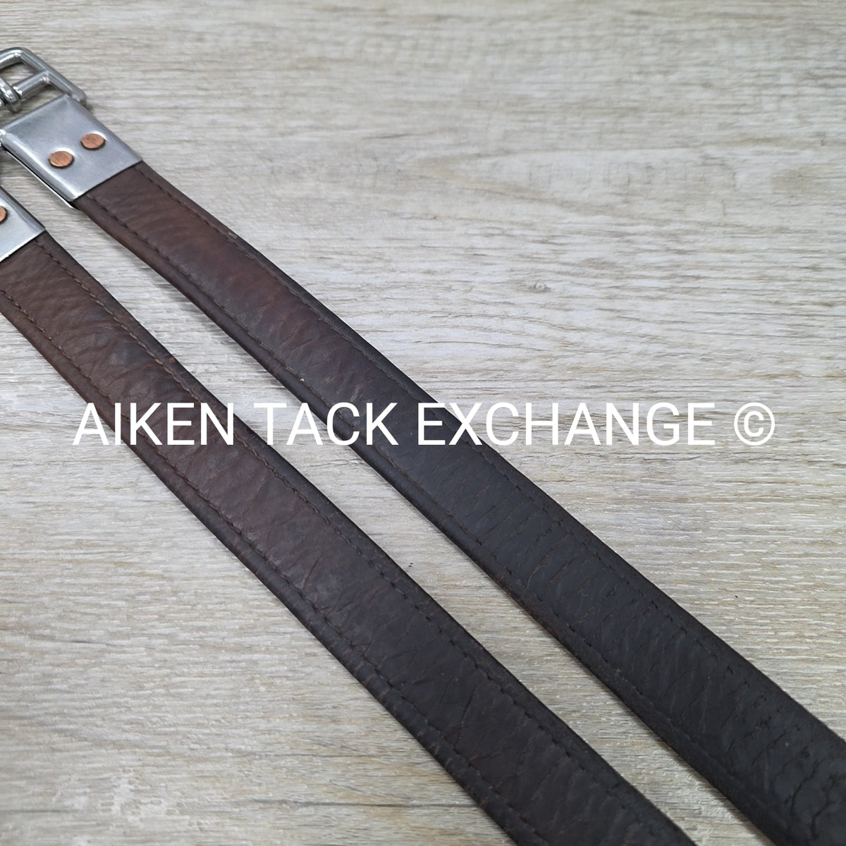 M. Toulouse Lined Stirrup Leathers, Brown, 54"
