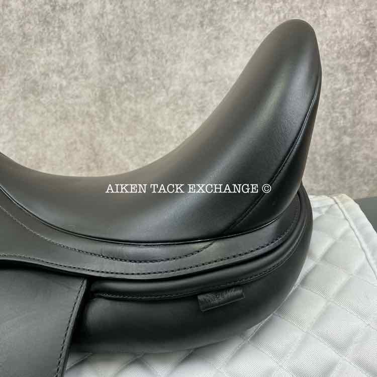 2022 Prestige X-D2 K Zero Dressage Saddle, 17" Seat, Medium Tree, Wool Flocked Pony Panels with Shoulder Relief