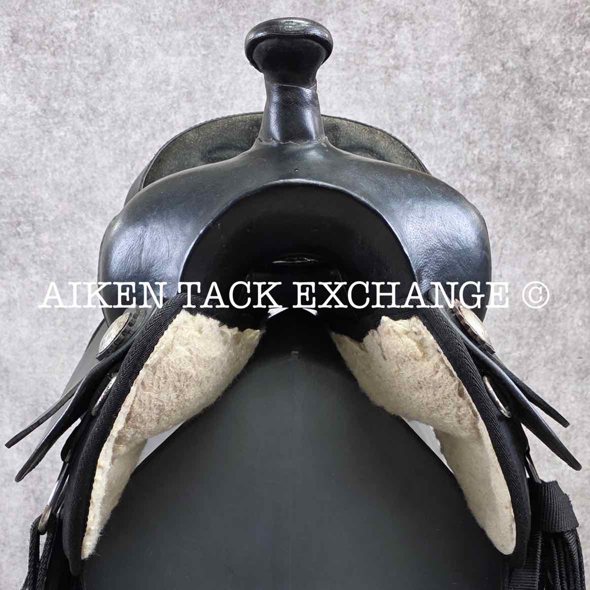 Tough 1 King Series Eclipse Western Saddle, 17" Seat, Wide Tree - Full QH Bars