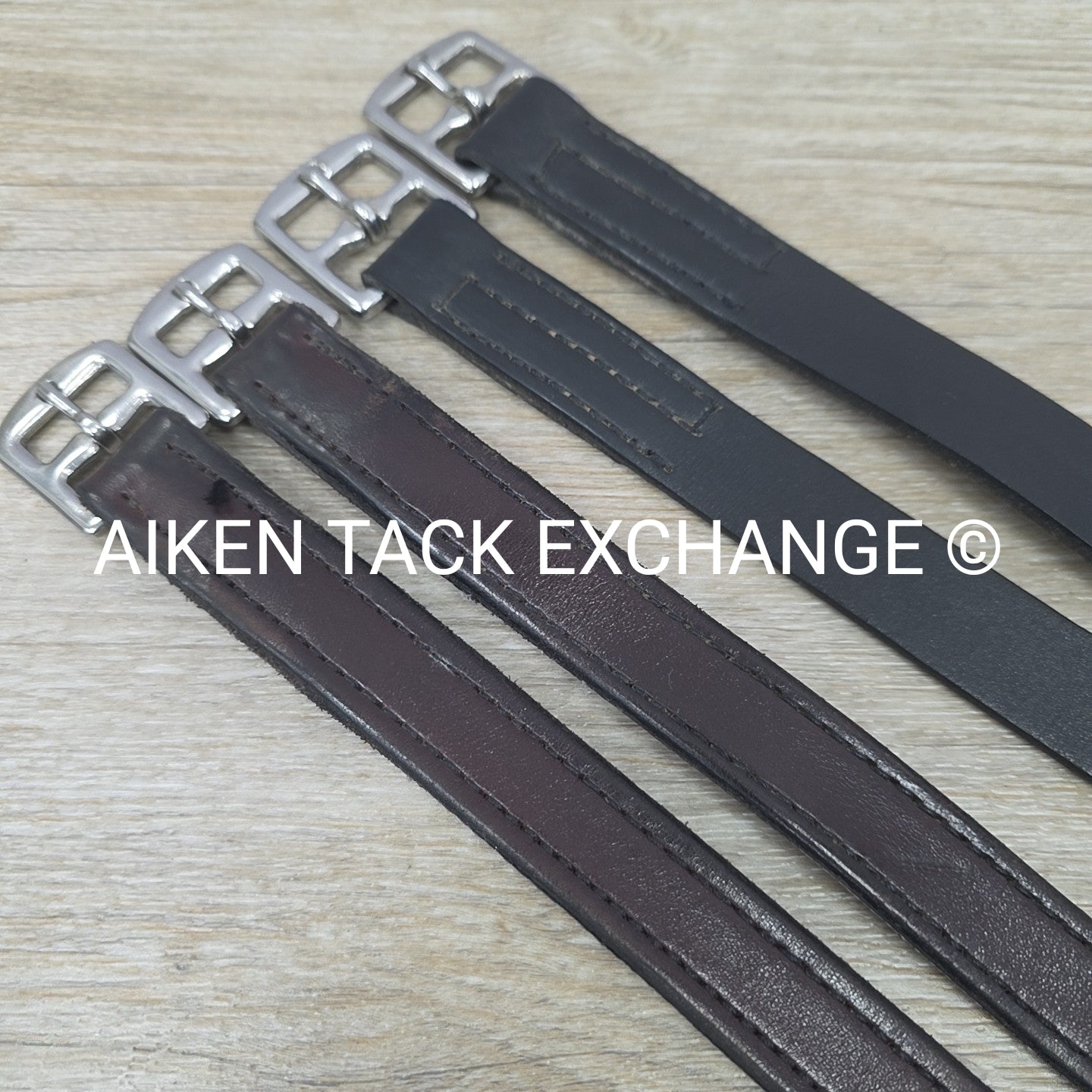 BARGAIN BUNDLE: Tory Leather & Perri's Stirrup Leathers, Black & Brown, 60"