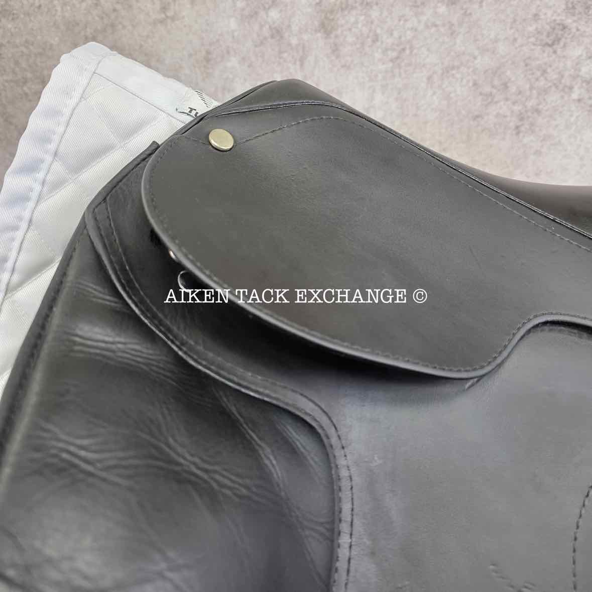Patrick Profile Dressage Saddle, 17.5" Seat, Adjustable Tree - Changeable Gullet, Wool Flocked Panels
