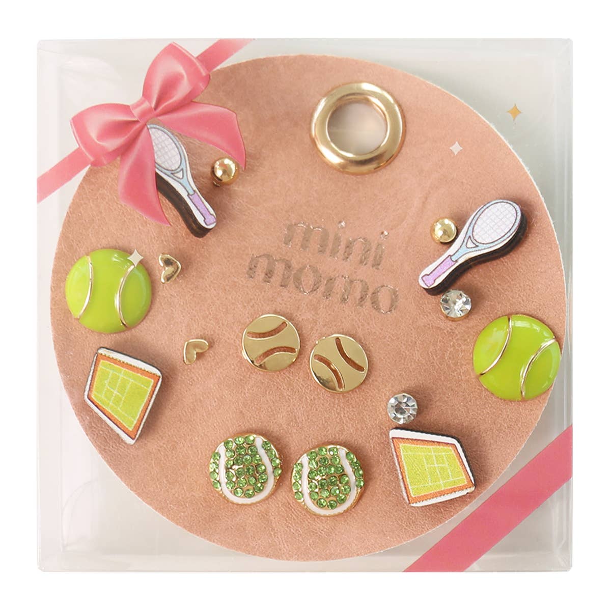 Tennis Earrings Assorted Earrings Set - 8 Pairs