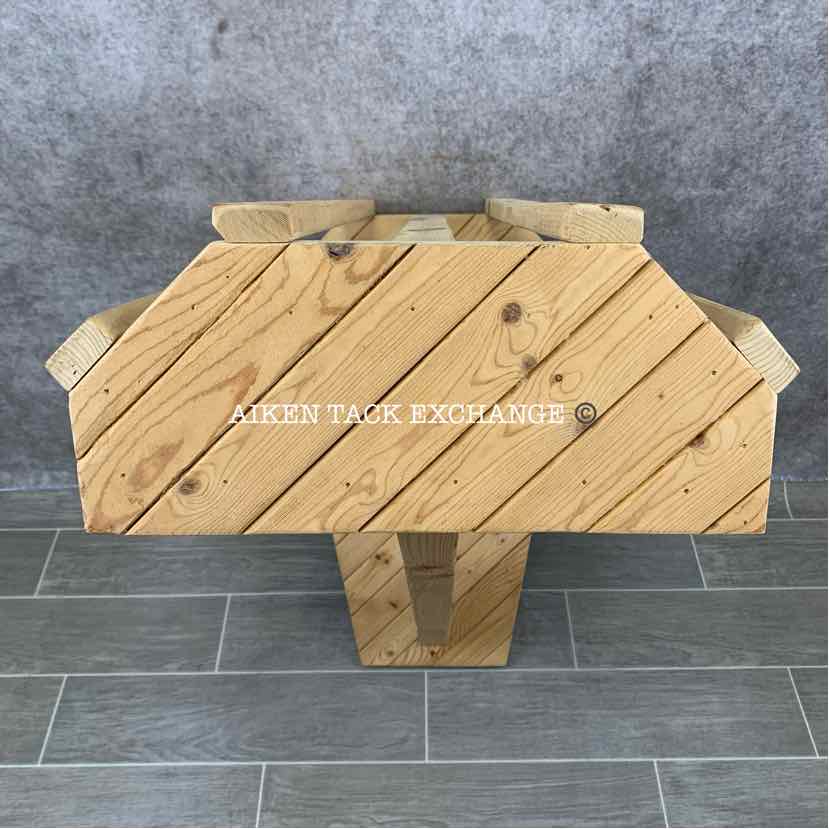 Wooden Wall-Mount Western Saddle Rack