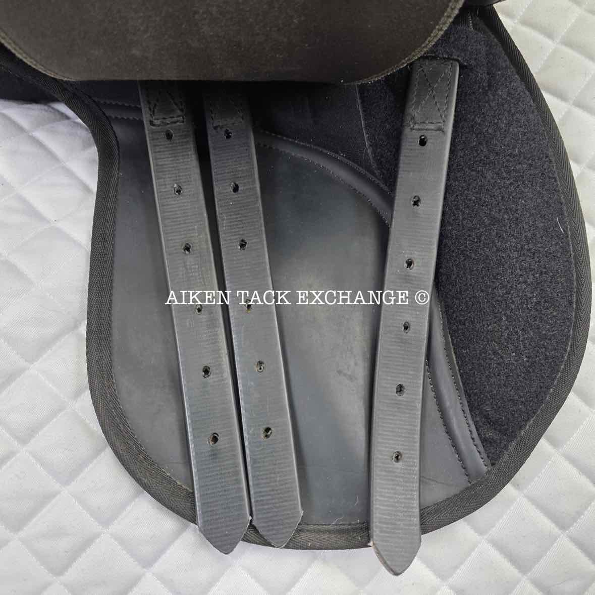 Thorowgood Synthetic All Purpose Saddle, 15.5" Seat, M/MW Tree, Wool Flocked Panels