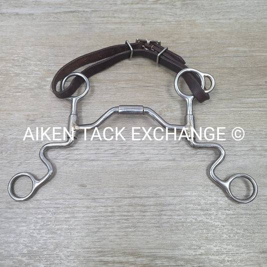 Ported Mullen Mouth Double Joint Shanked Bit 5"