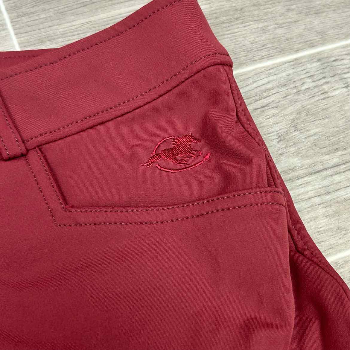 SmartPak Hadley High-Rise Full Seat Breeches in Merlot, Size 36 R