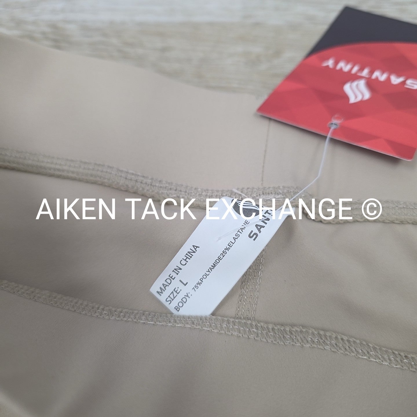 Santiny Knee Patch Tights, Size Large