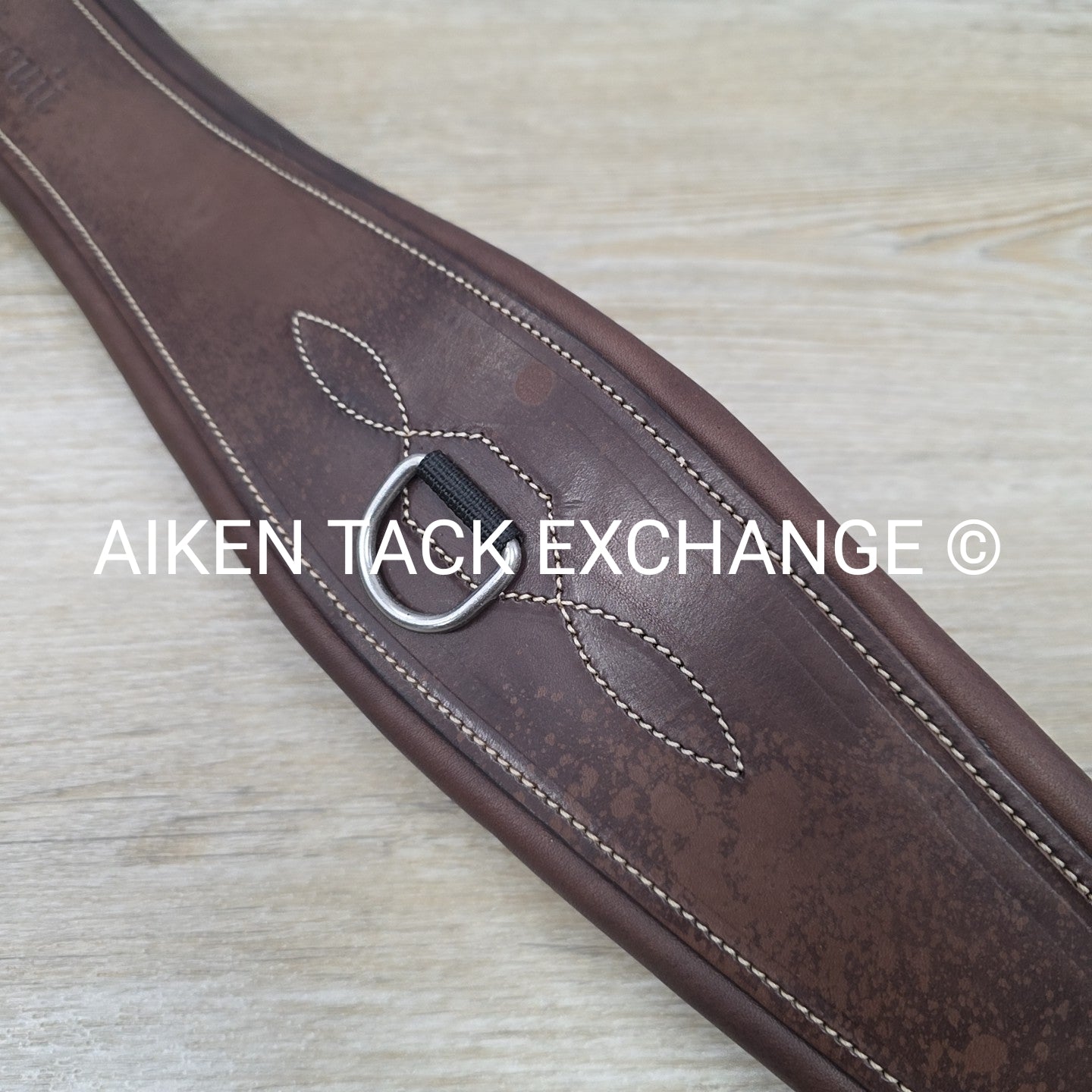 Dover Saddlery Circuit Leather Girth, Brown, 54"