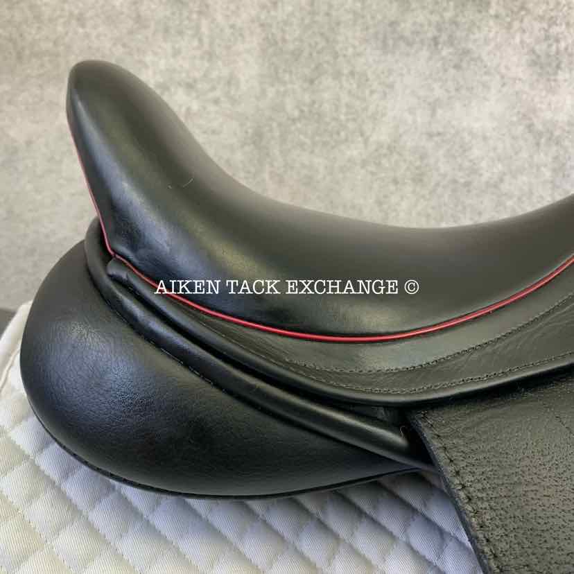 2016 Black Country Dante Dressage Saddle, 18" Seat, Medium Wide Tree, Wool Flocked Panels