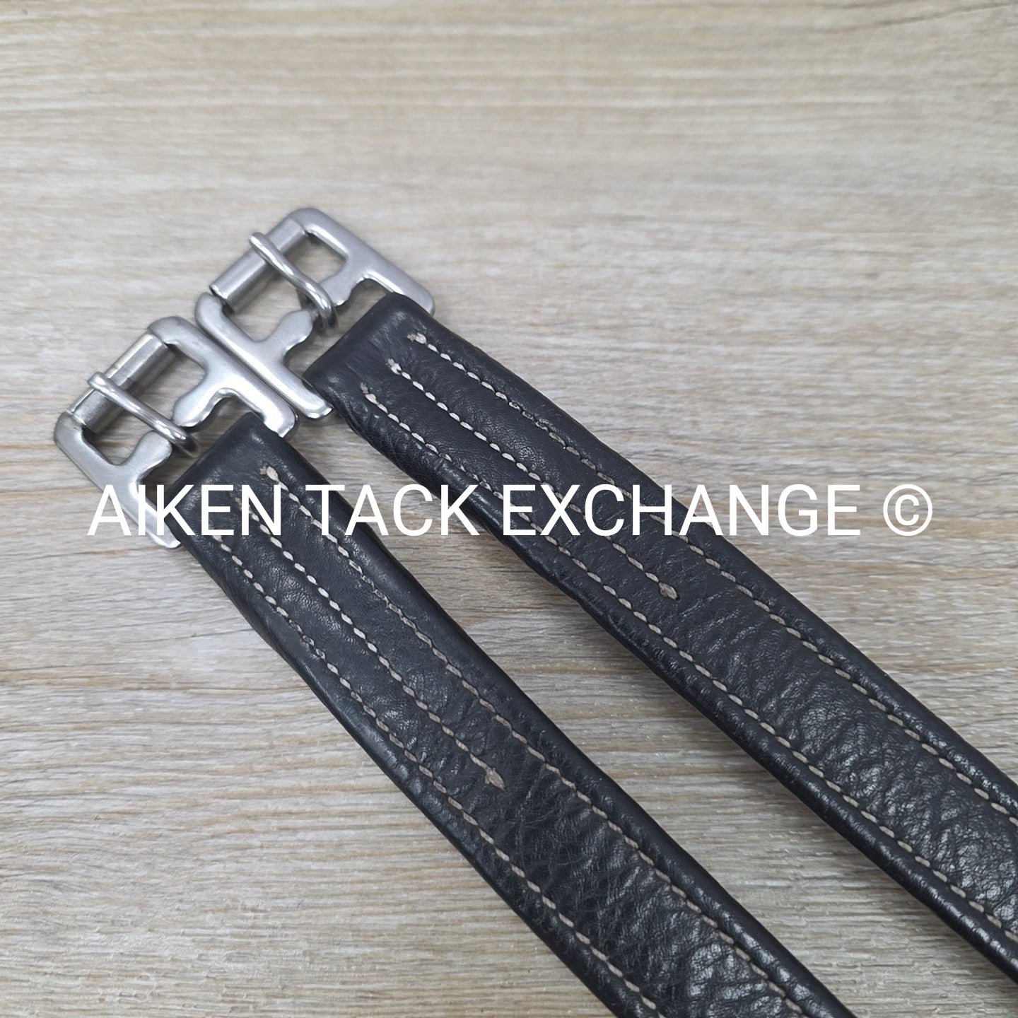 SmartPak Lined Stirrup Leathers, Black, 60"