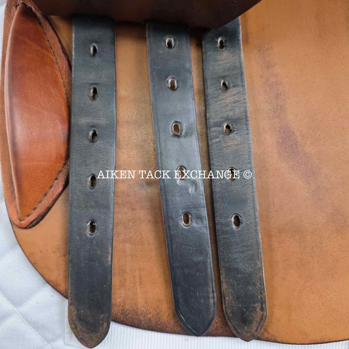 2013 Stubben Portos Deluxe Close Contact Jump Saddle, 17.5" Seat with Biomex, 28cm Tree - Medium, Foam Panels