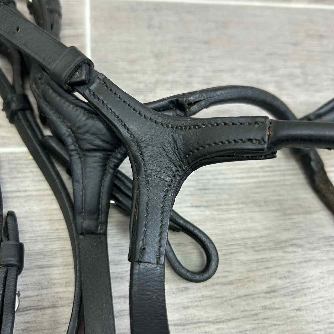 Shires Velociti Rapida Rolled Padded Caveson Bridle, No Reins, Size Full
