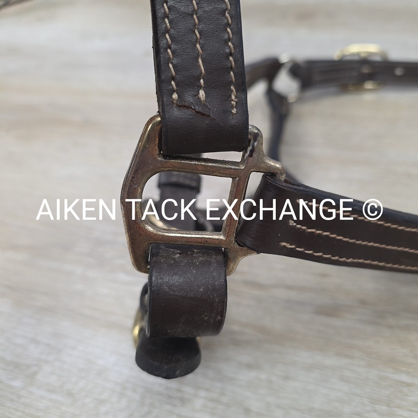 Leather Halter, Brown, Size Cob