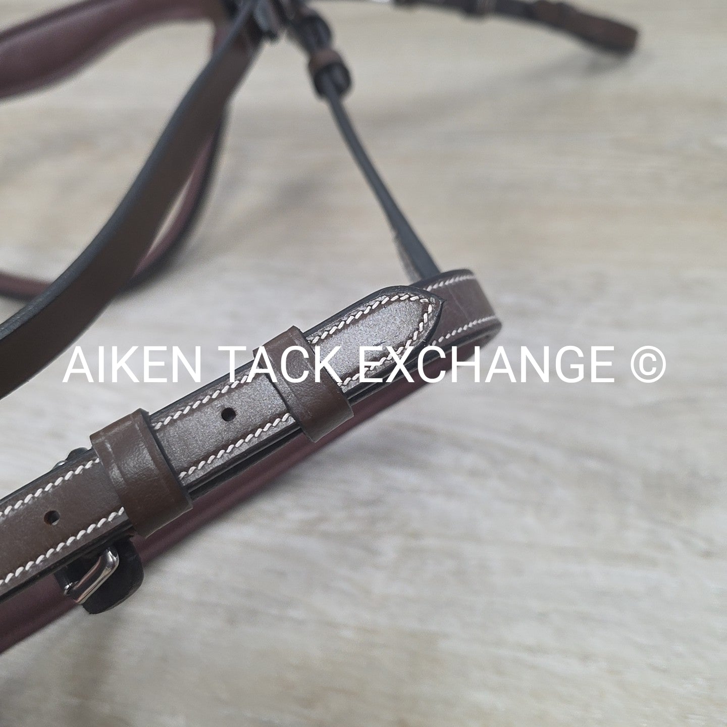 HDR Pro Mono Crown Fancy Stitch Padded Bridle with Reins, Brown, Size Pony