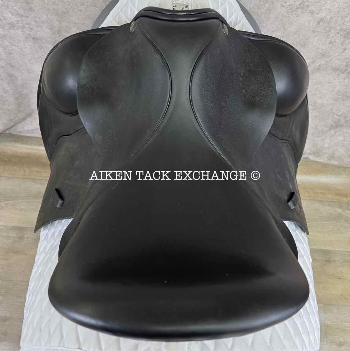 Cardanel Olympik MK2 Dressage Saddle, 17" Seat - Short Flap, Medium Narrow Tree, Wool Flocked Panels