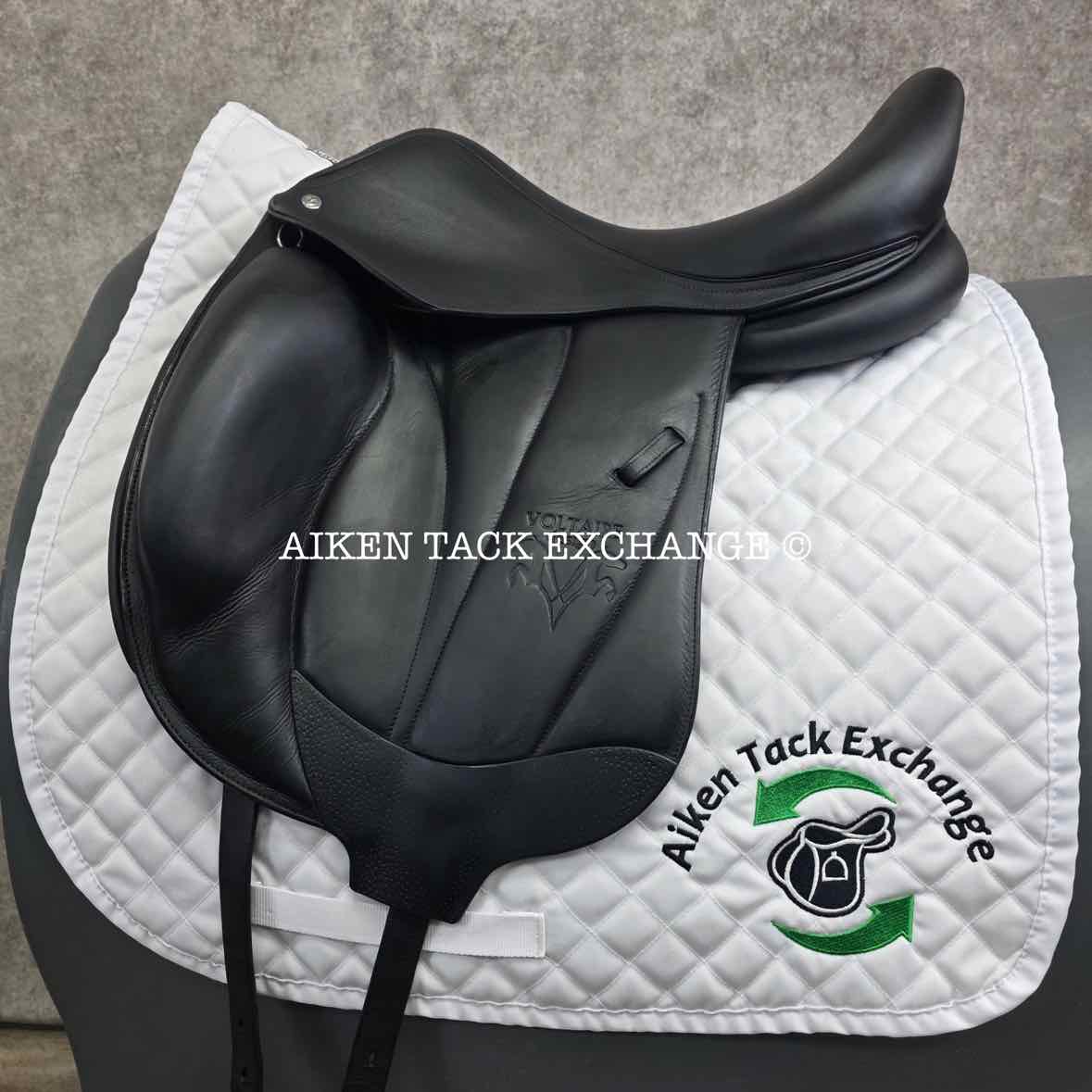2018 Voltaire Adelaide Monoflap Dressage Saddle, 17" Seat, 1A Flap - Short, Medium Wide Tree, PRO Panels, Full Buffalo Leather