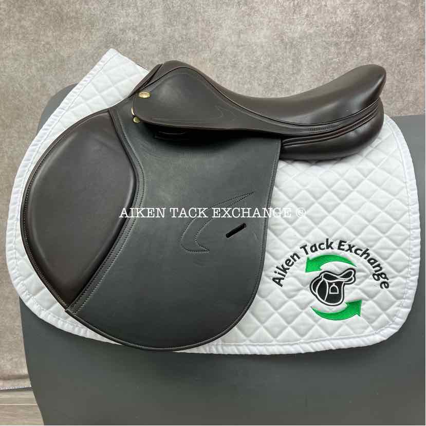 **On Trial** Adam Ellis Chloe Close Contact Jump Saddle, 17" Seat, Medium Wide Tree, Foam Panels