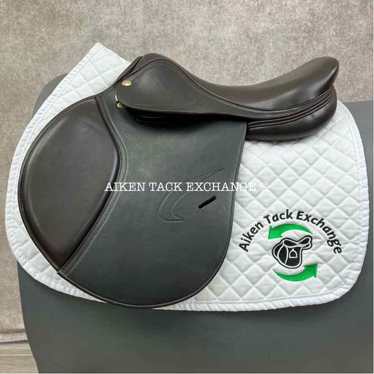 **On Trial** Adam Ellis Chloe Close Contact Jump Saddle, 17" Seat, Medium Wide Tree, Foam Panels