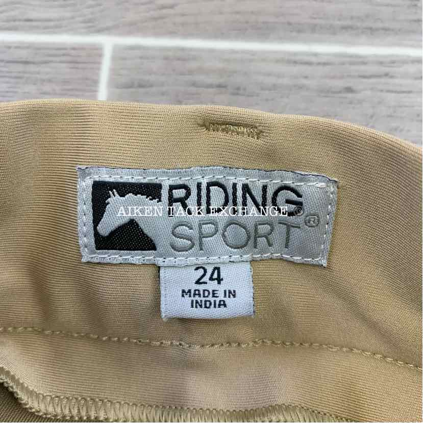 Dover Saddlery Riding Sport Silicone Grip Knee Patch Tight, Size 24
