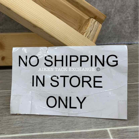 Wooden Wall-Mount Western Saddle Rack