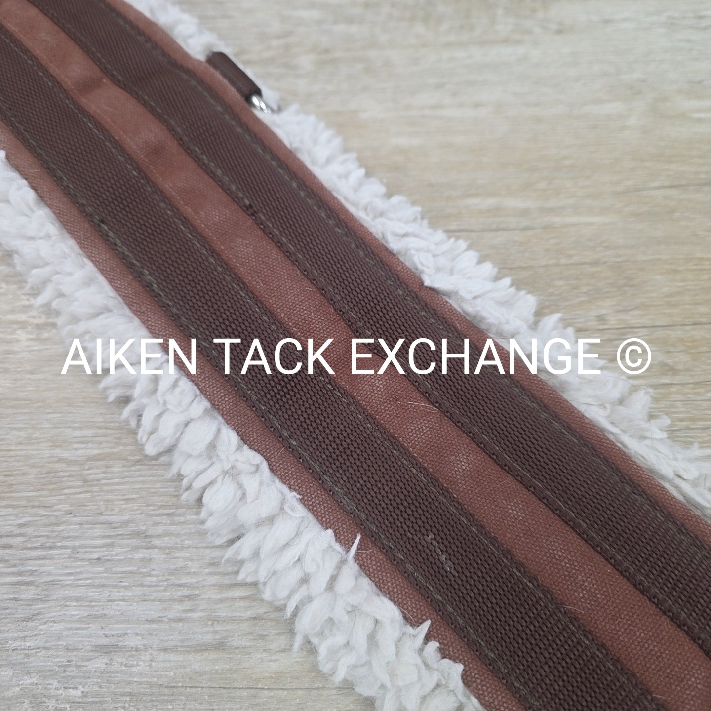 Lettia Fleece Lined CoolMax Girth with Double Elastic, Brown, 46"