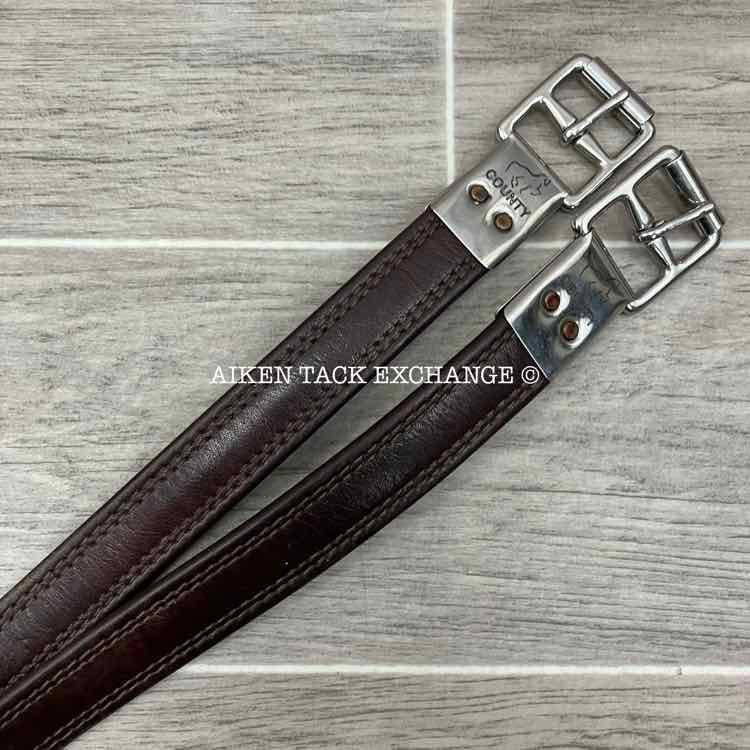 County Stirrup Leathers, Brown, 60"