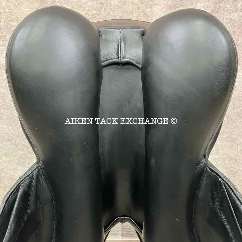 2020 Custom Saddlery Icon Coda W Monoflap Dressage Saddle, 17.5" Seat, Adjustable Tree, Wool Flocked Panels