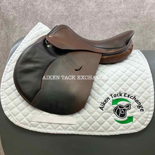 2013 Devoucoux Haurra 2 Close Contact Jump Saddle, 16.5" Seat, 0A Flap, Medium Tree, Wool Flocked Panels