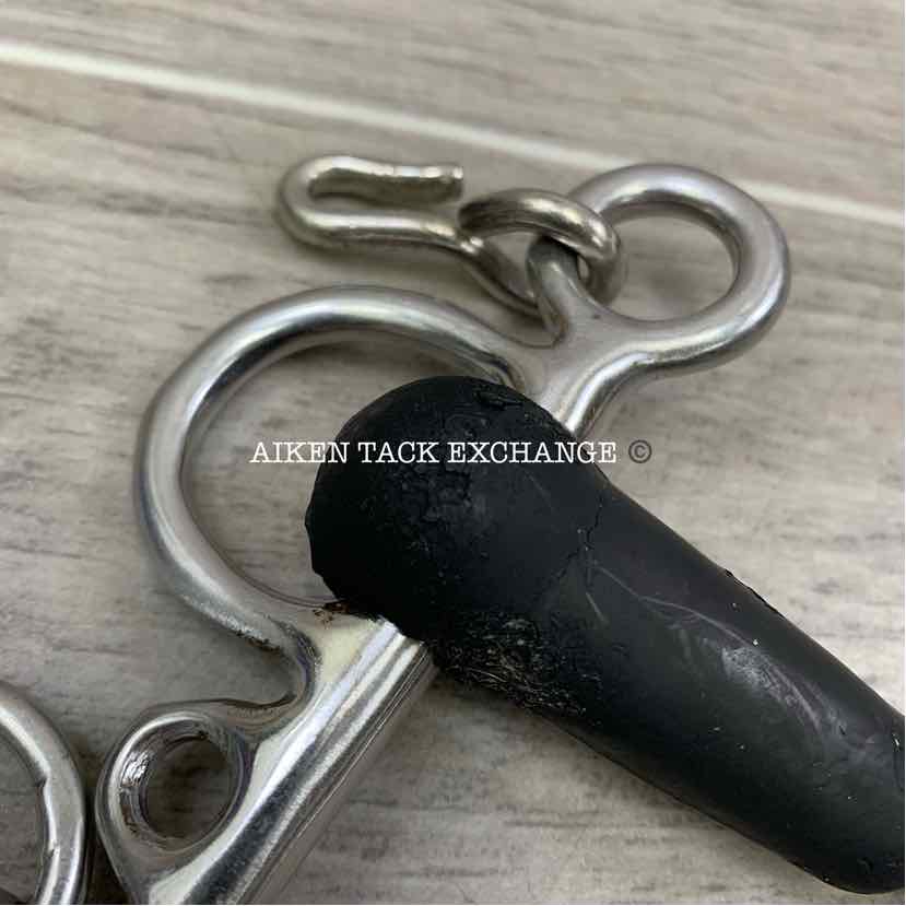 Single Joint Rubber Pelham Bit (has chew marks & blemishes) 4.25"