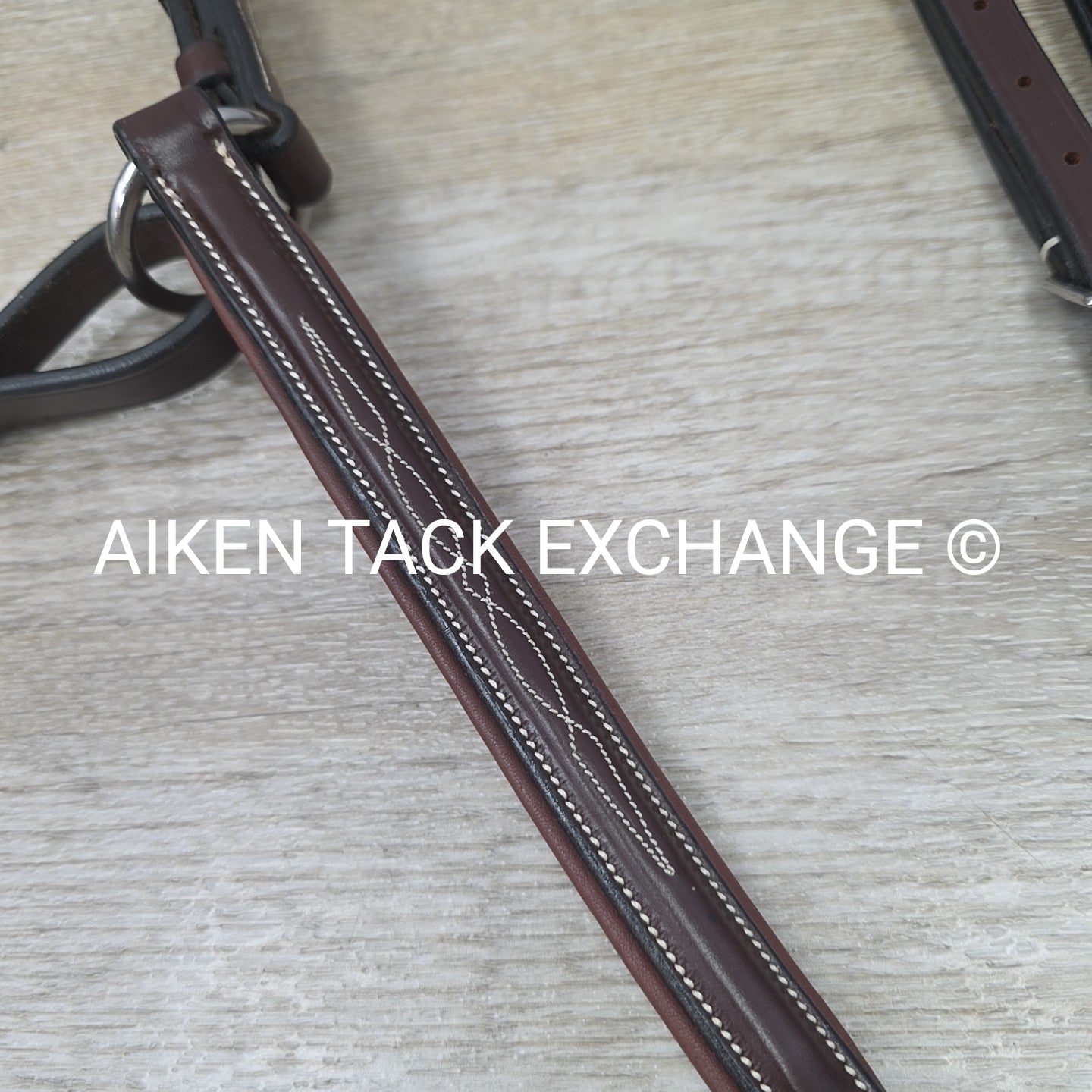 Fancy Stitched 5 Point Breastplate with Running Martingale Attachment, Brown, Si