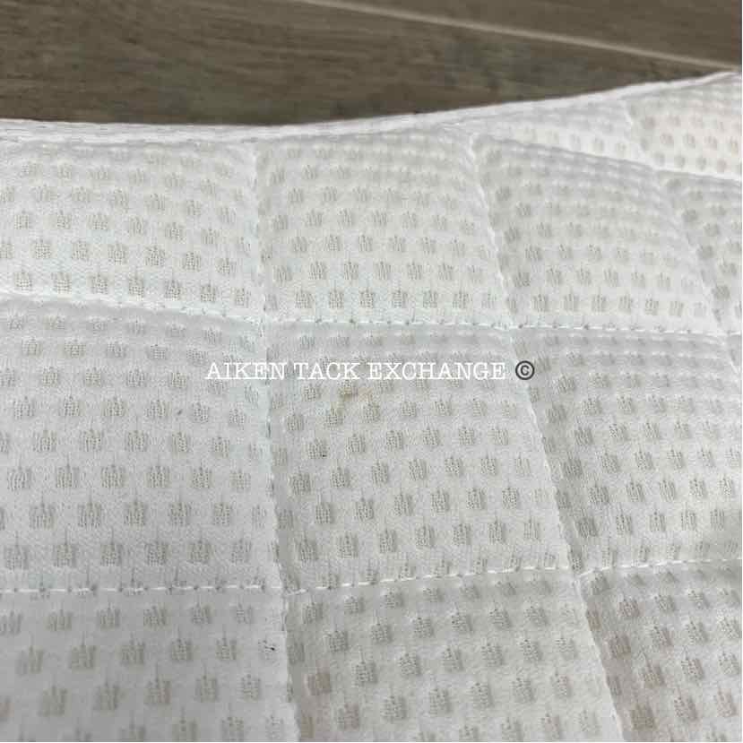 Catago FIR-Tech (Far Infrared Rays) Dressage Saddle Pad, White, Brand New
