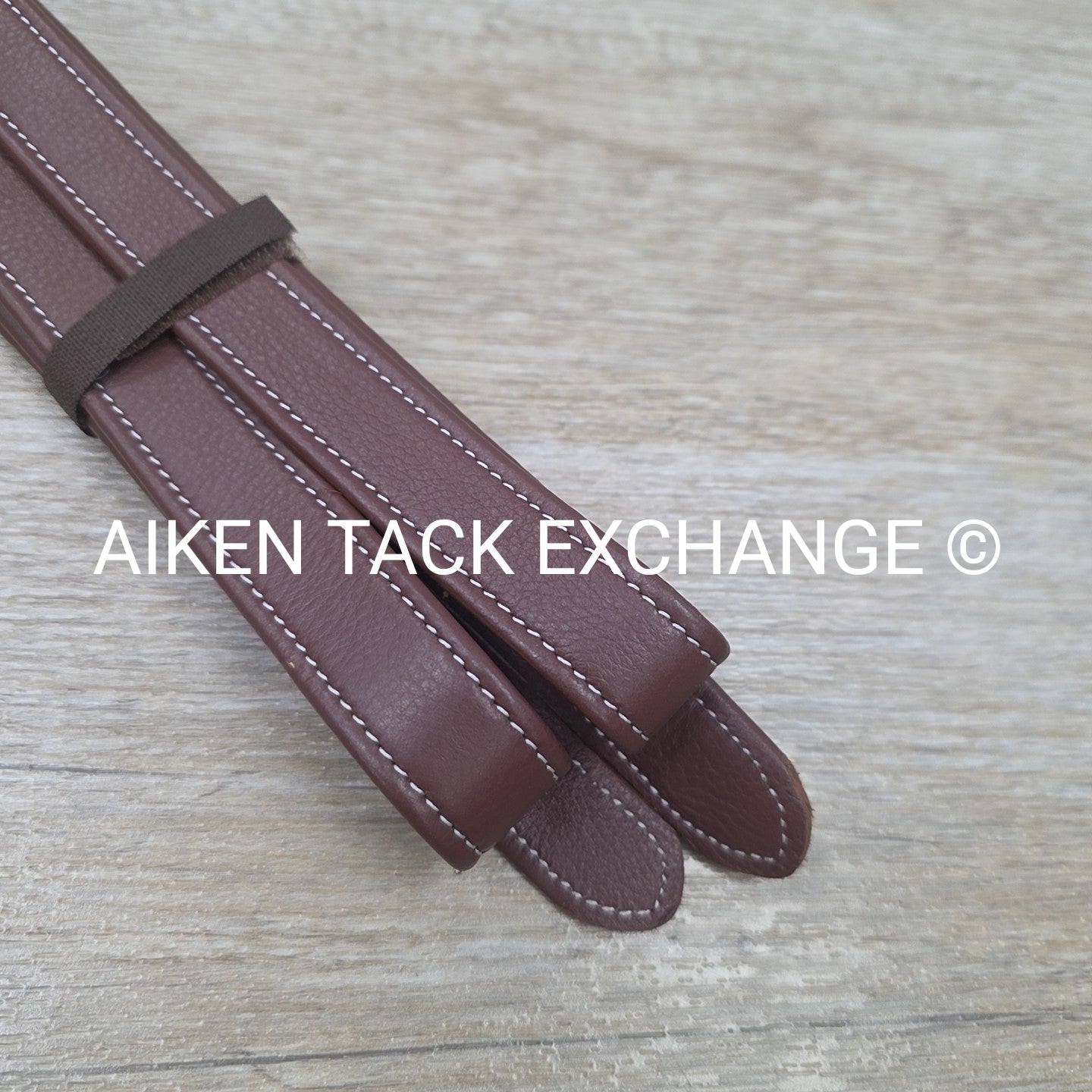 HDR Laureate Triple Covered Stirrup Leathers with Flat Buckles, Oakbark, 60"