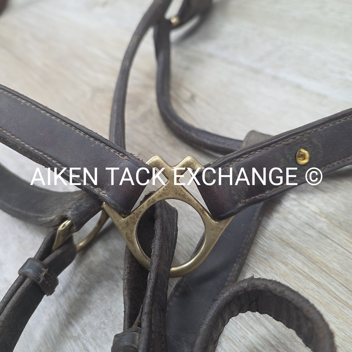BARGAIN BUNDLE: 2 Leather Halters, Brown, Size Full
