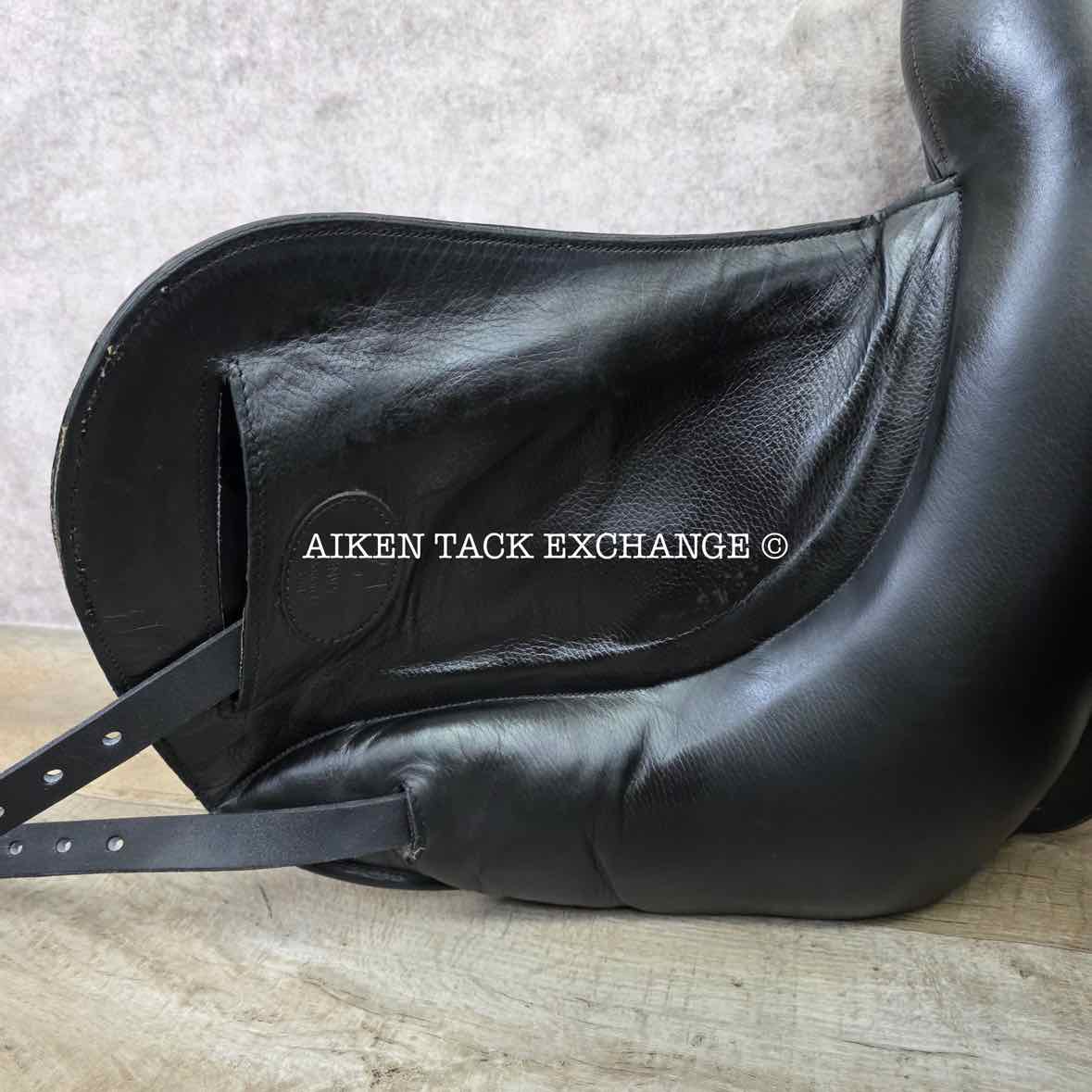 2023 Envy by Custom Saddlery Motion Monoflap Dressage Saddle, 17" Seat - Short Flap, Adjustable Tree, Wool Flocked Panels