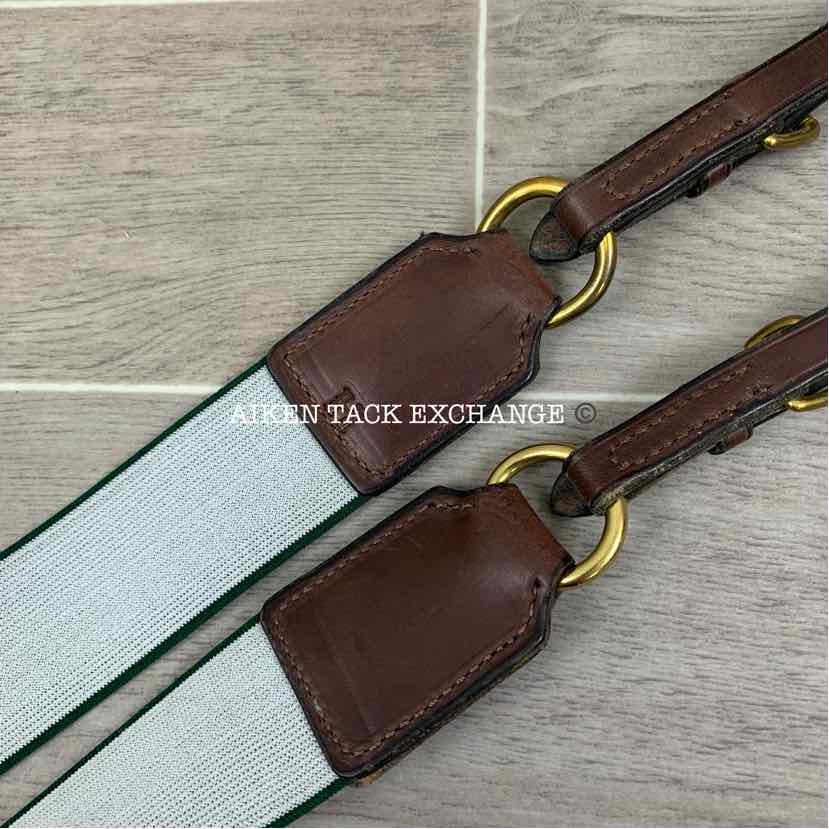 Thornhill Elastic Breast Collar Breastplate, Brown/Brass, Size Full, Brand New