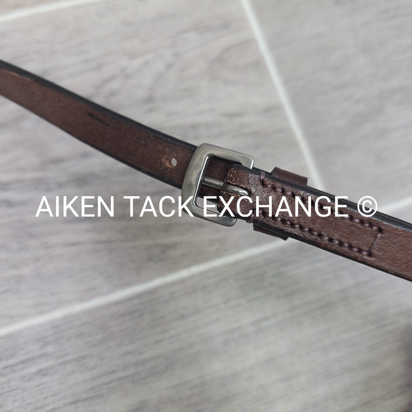 KL Select Red Barn Plain Figure 8 Noseband, Brown, Size Full
