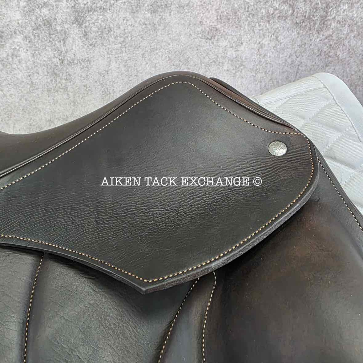 2023 Voltaire Adelaide Monoflap Dressage Saddle, 17.5" Seat - 3A Flap, Wide Tree, FIN Panels, Full Buffalo Leather