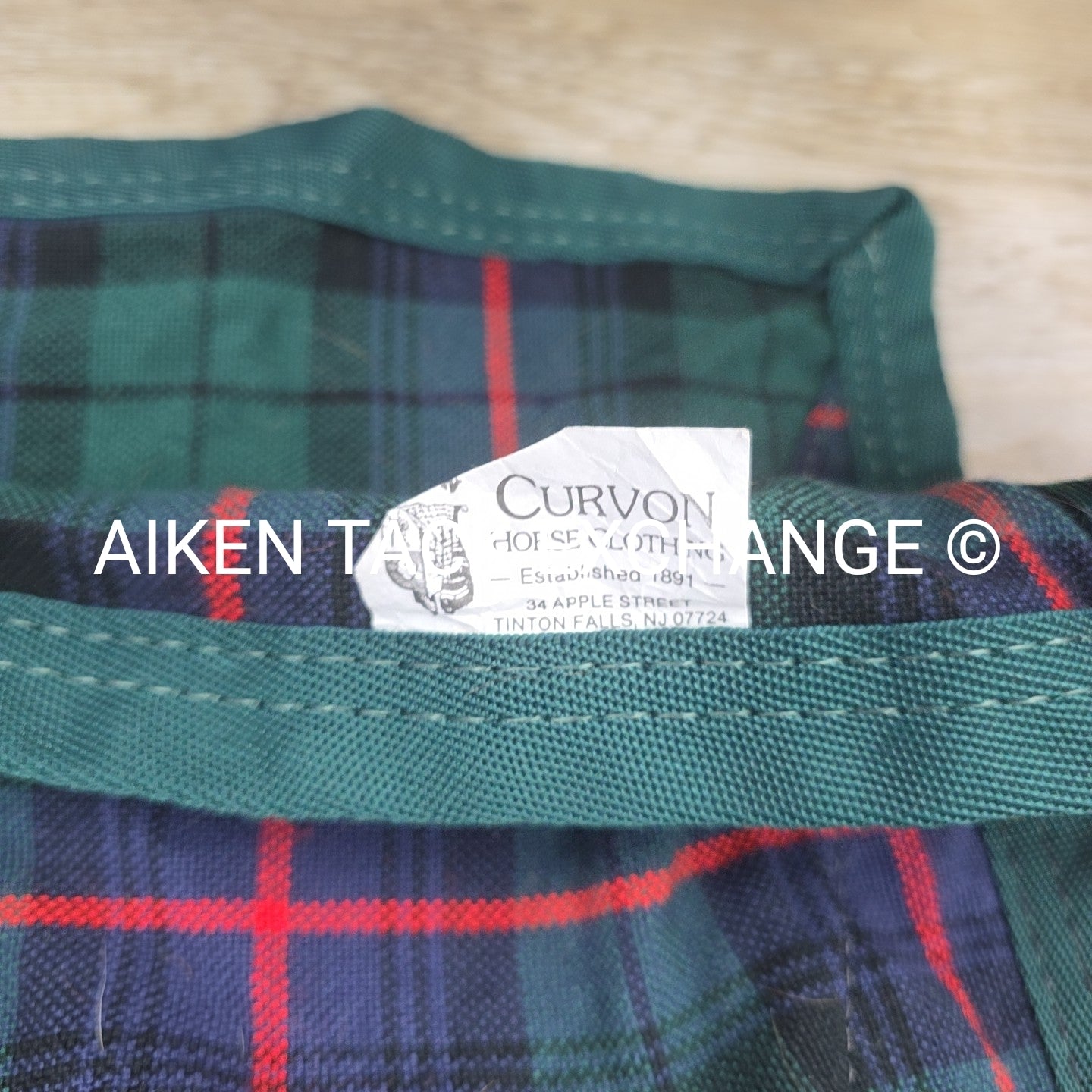 5/A Baker Original Tartan Plaid Stable Sheet, Size 72"