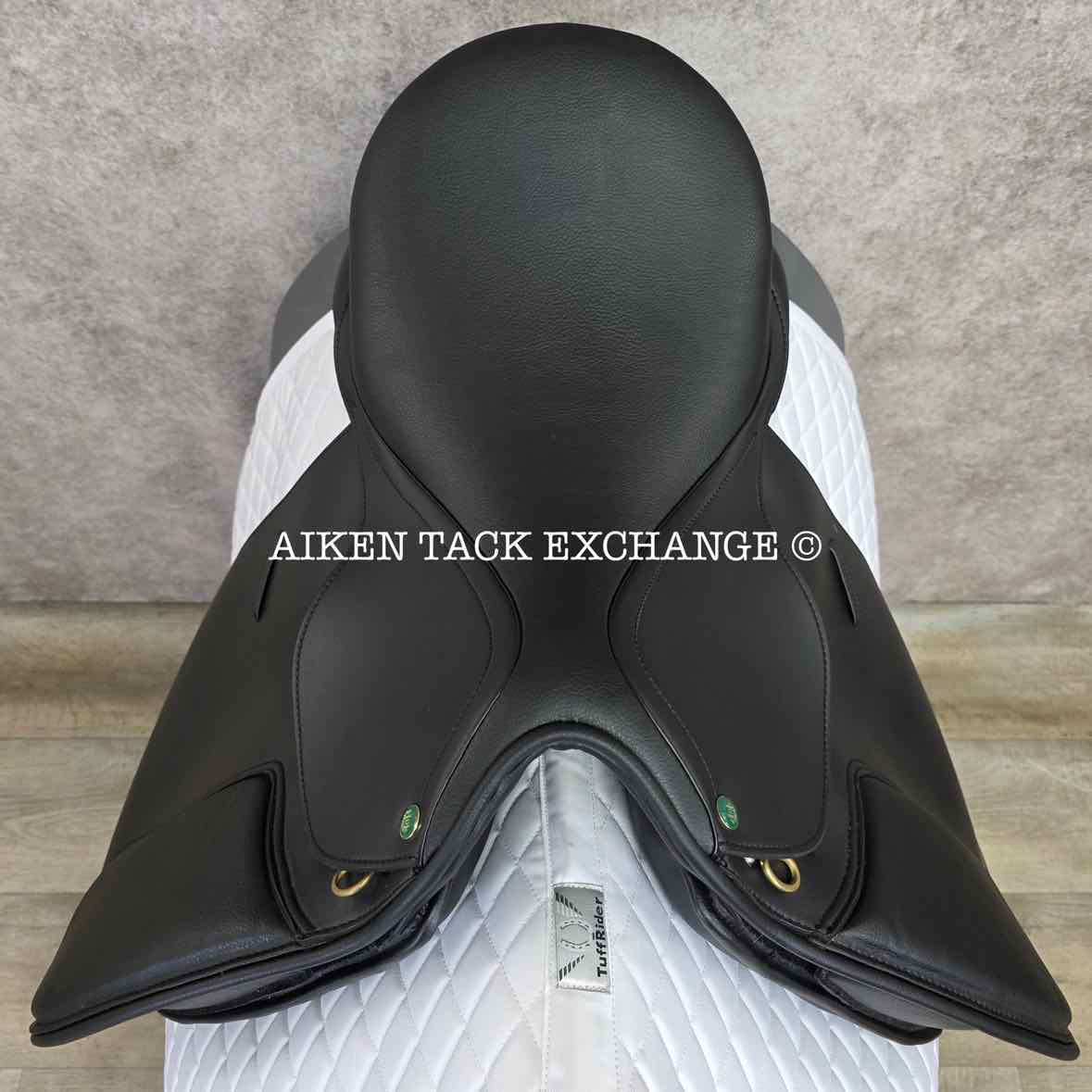 HDR - Henri de Rivel Vegan-X IGP Dressage Saddle, 17.5" Seat, Adjustable Tree - Changeable Gullet, Wool Flocked Panels