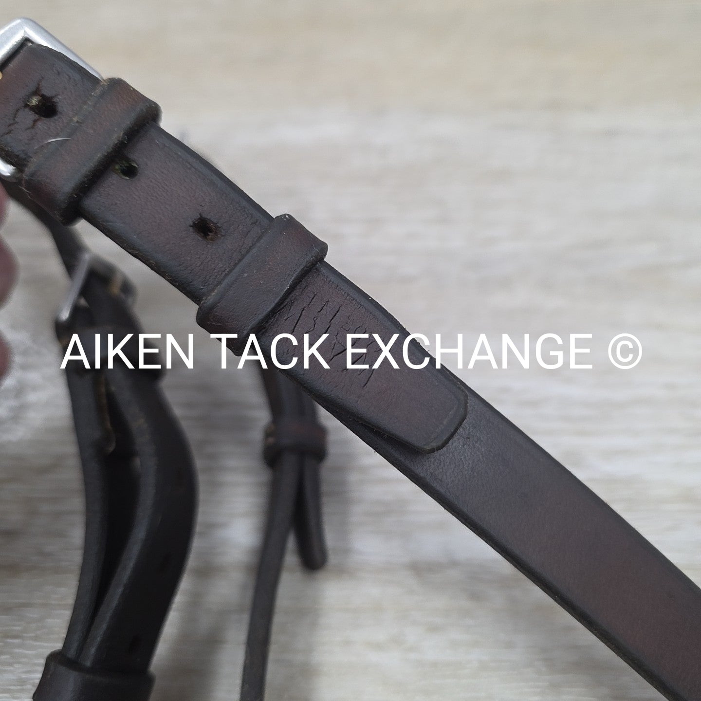 Warwick Flat Hunt Bridle, No Reins, Brown, Size Full