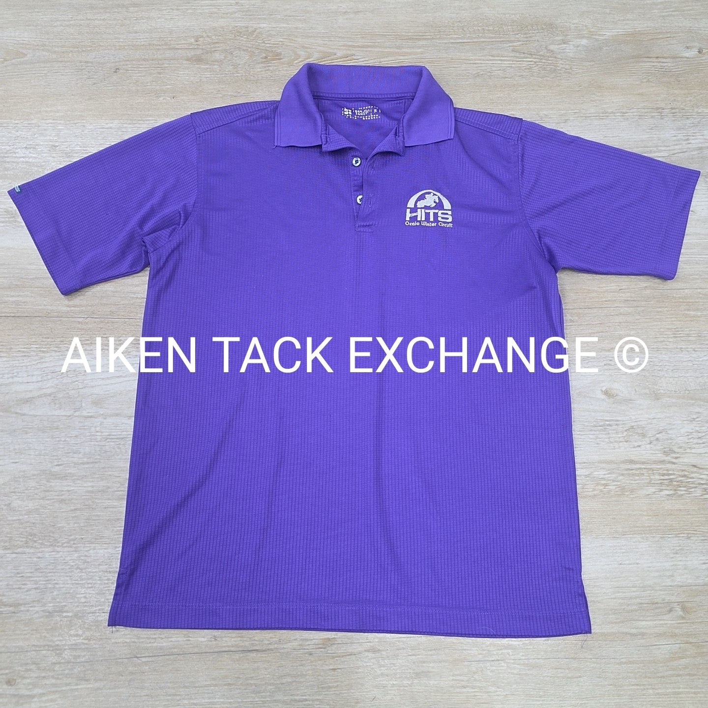 HITS Ocala Winter Circuit Short Sleeve Polo Top, Size Small