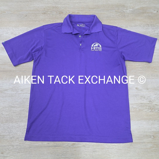 HITS Ocala Winter Circuit Short Sleeve Polo Top, Size Small