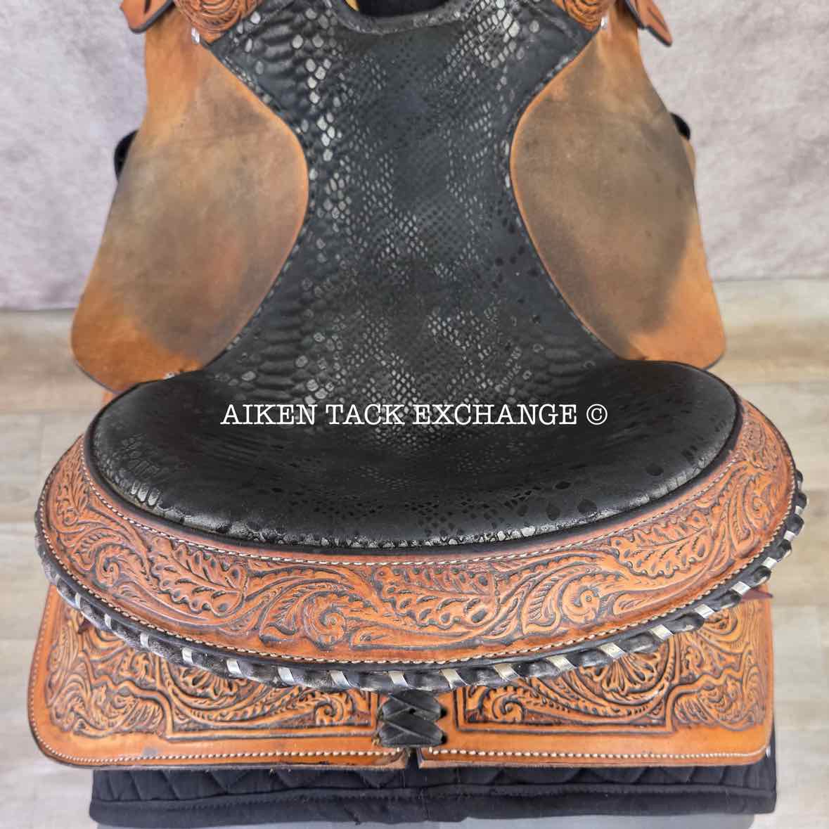 2020 High Horse 6224 Jewel Barrel Racing Western Saddle, 15" Seat, Regular Tree - Semi QH Bars