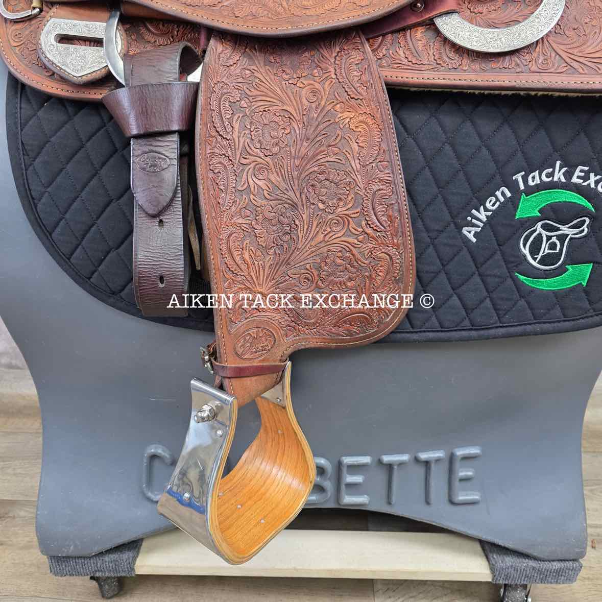 2001 Bob's Western Saddle, 15" Seat, Regular Tree - Semi QH Bars