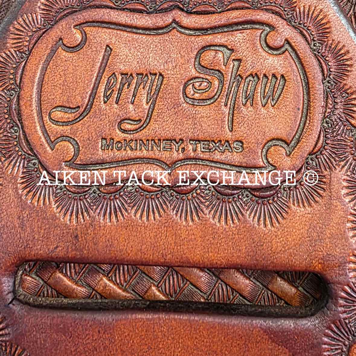 Jerry Shaw Western Saddle, 16.5" Seat, Wide Tree - Full QH Bars