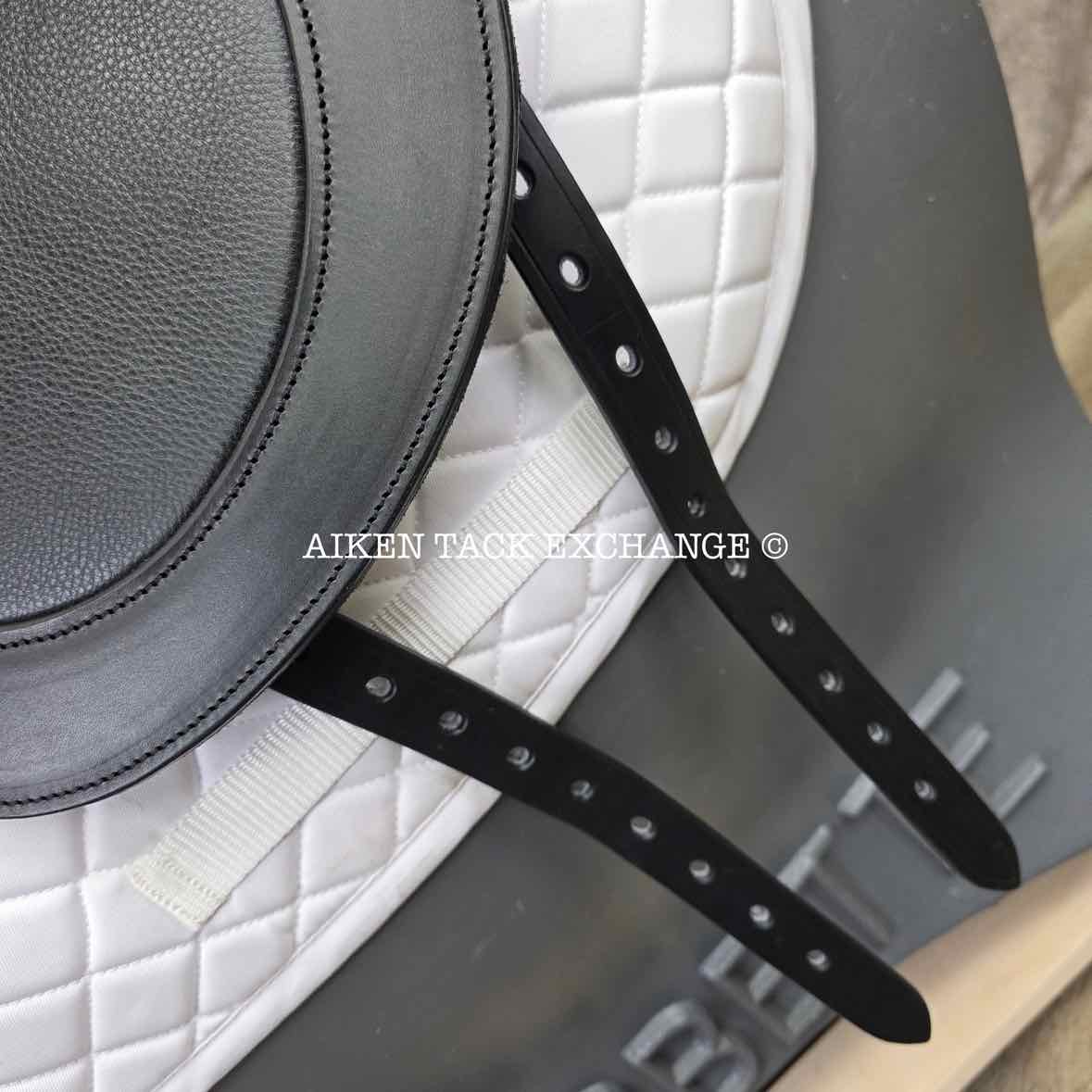 2023 Envy by Custom Saddlery Motion Monoflap Dressage Saddle, 18" Seat, Adjustable Tree, Wool Flocked Panels