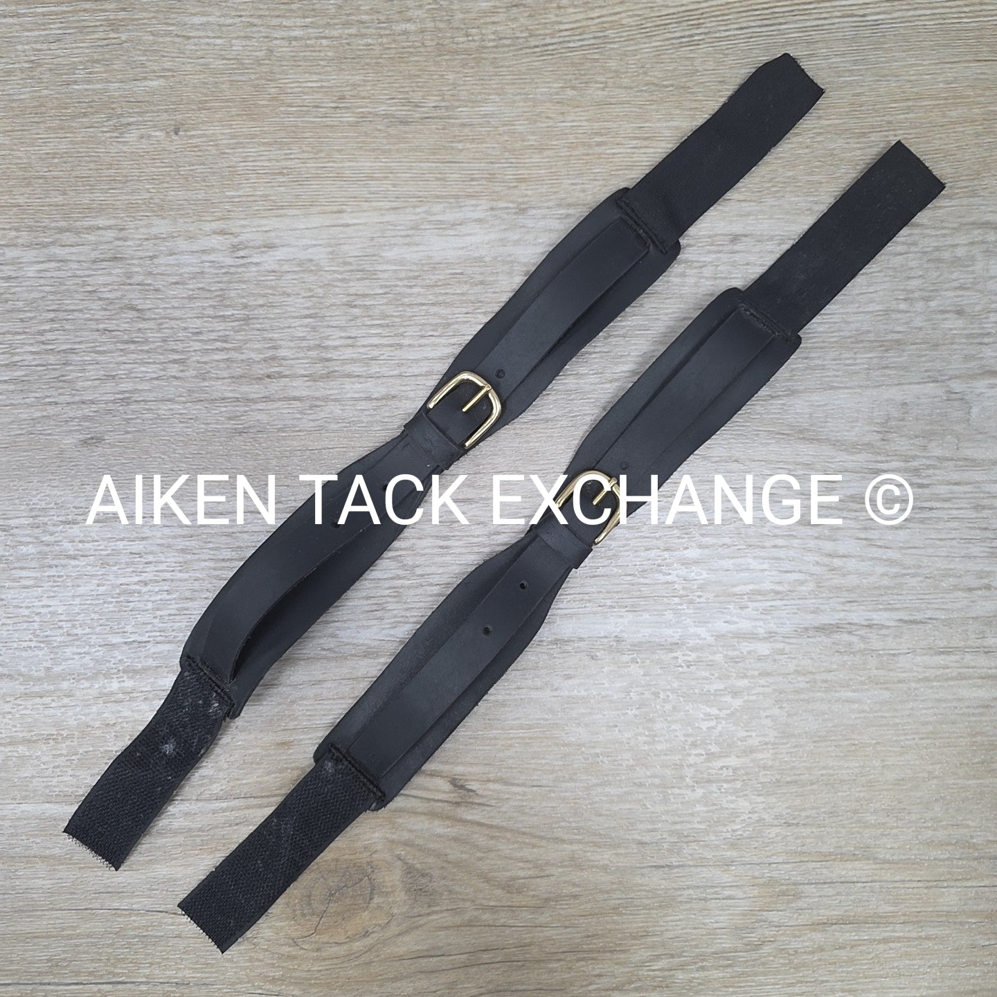 Camelot Quik N EZE Gerter Jodhpur Straps, Black, Size Large