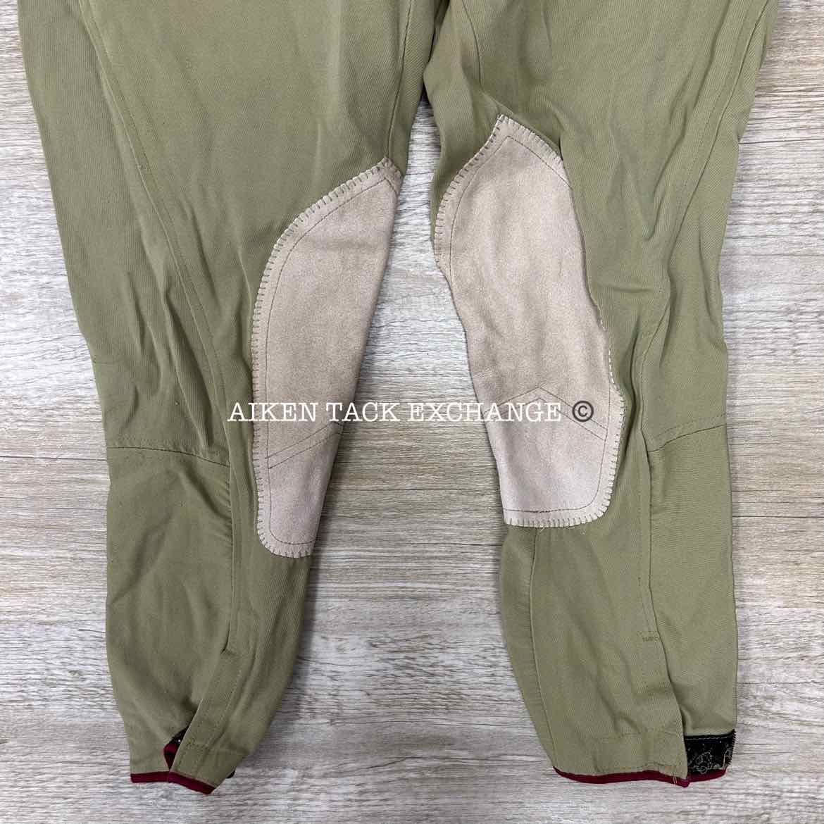 Pytchley Size Zip Knee Patch Breeches, Size 32 (has blemishes)