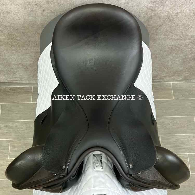**SOLD** 2017 Custom Saddlery Advantage R Monoflap Dressage Saddle, 18" Seat, Short Flap, Adjustable Tree, Wool Flocked Panels
